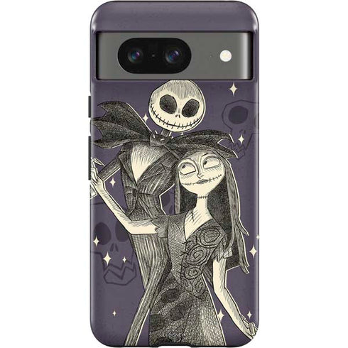 Disney The Nightmare Before Christmas Jack and Sally Art Google Pixel 8 Impact Case